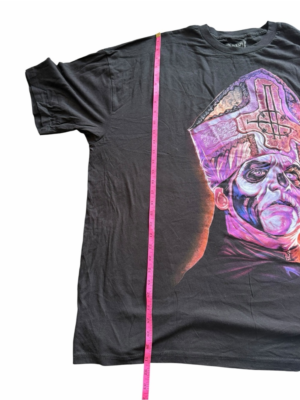 GHOST Papa Emeritus Graphic Tee Black Purple Neon Band T Shirt Gothic Metal 3XL - Picture 4 of 10